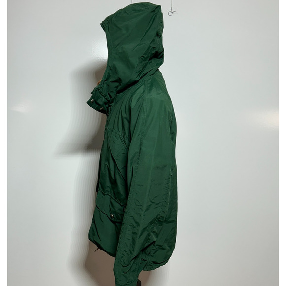 Polo Ralph Lauren Field Coat Parka Mens Large Green Full Zip Snap Plaid Jacket - Picture 5 of 12